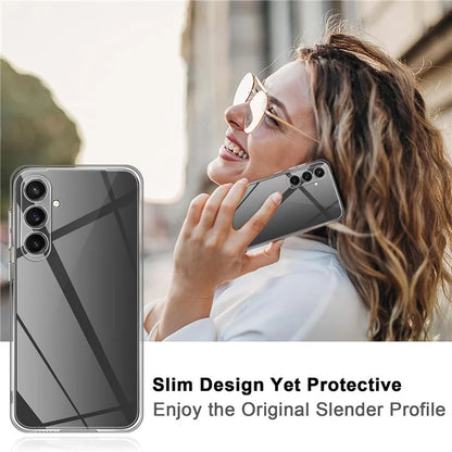 For Samsung Galaxy A55 5G Clear Case Scratch-proof Soft TPU Phone Cover
