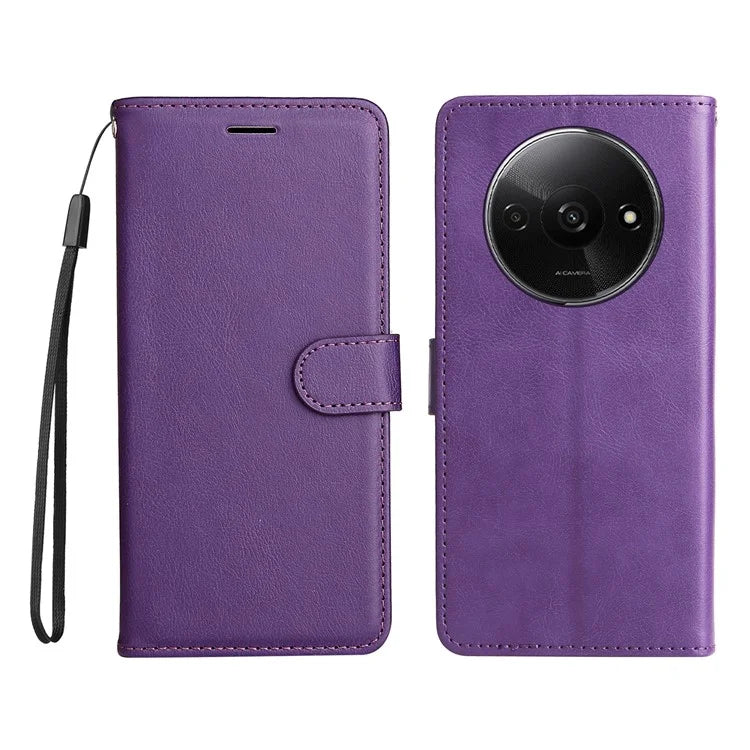 KT Leather Series-2 for Xiaomi Redmi A3 Case Solid Color Stand Flip Phone Cover