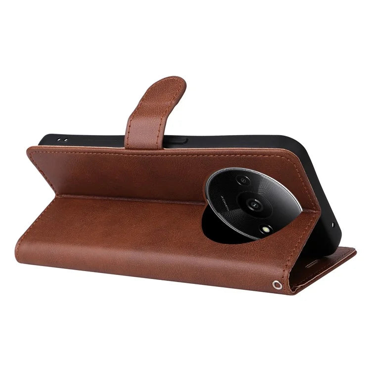 KT Leather Series-2 for Xiaomi Redmi A3 Case Solid Color Stand Flip Phone Cover