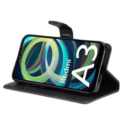 KT Leather Series-2 for Xiaomi Redmi A3 Case Solid Color Stand Flip Phone Cover