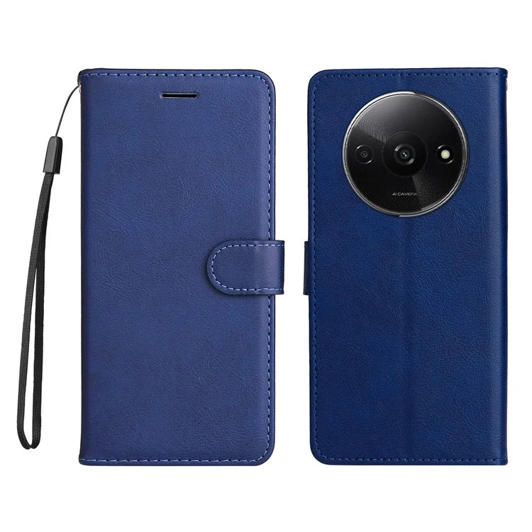 KT Leather Series-2 for Xiaomi Redmi A3 Case Solid Color Stand Flip Phone Cover
