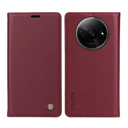 YIKATU YK-001 For Xiaomi Redmi A3 Case Hidden Magnetic Adsorption Leather Phone Cover