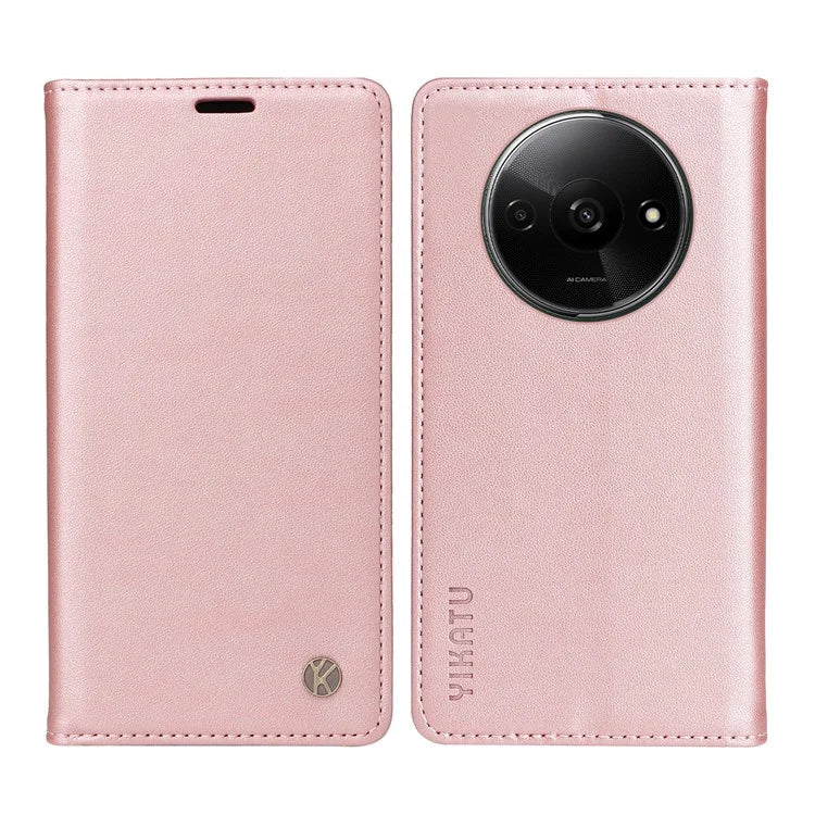 YIKATU YK-001 For Xiaomi Redmi A3 Case Hidden Magnetic Adsorption Leather Phone Cover