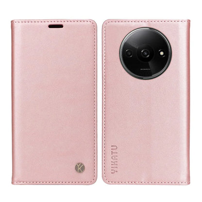 YIKATU YK-001 For Xiaomi Redmi A3 Case Hidden Magnetic Adsorption Leather Phone Cover