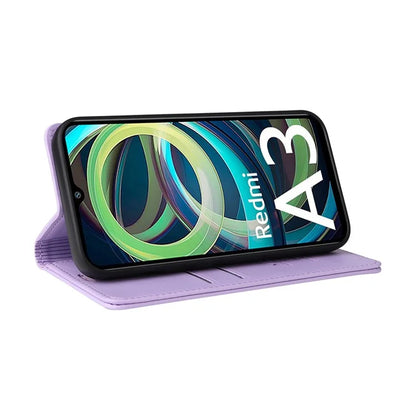 YIKATU YK-001 For Xiaomi Redmi A3 Case Hidden Magnetic Adsorption Leather Phone Cover