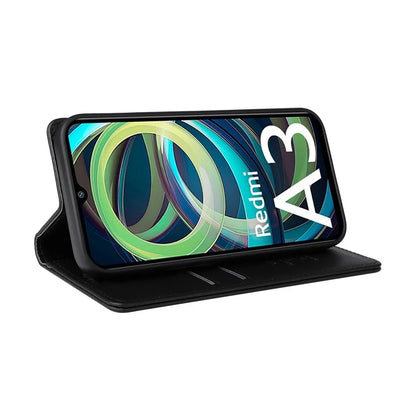 YIKATU YK-001 For Xiaomi Redmi A3 Case Hidden Magnetic Adsorption Leather Phone Cover
