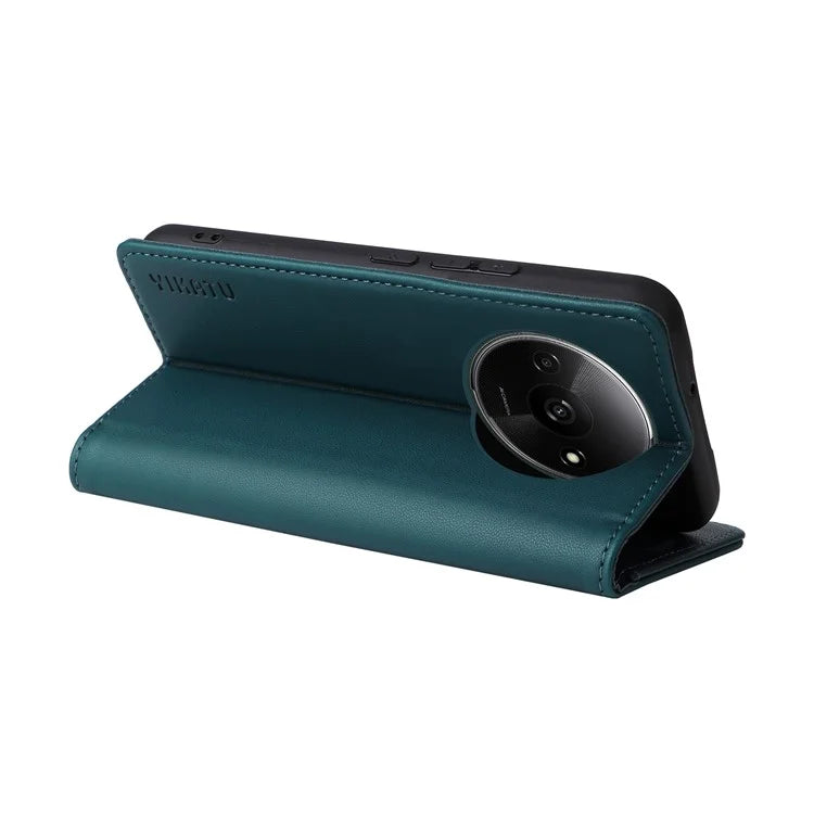 YIKATU YK-001 For Xiaomi Redmi A3 Case Hidden Magnetic Adsorption Leather Phone Cover