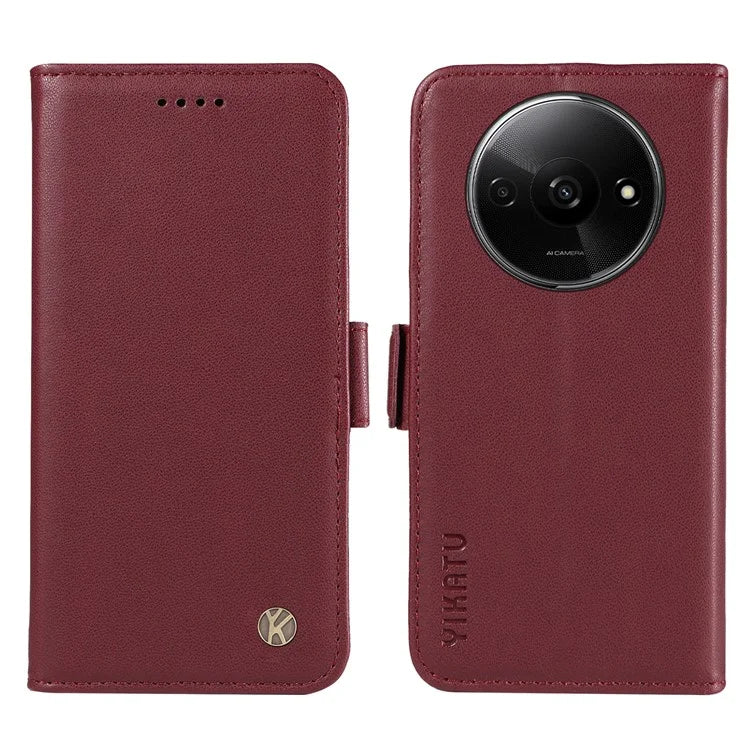 YIKATU YK-003 For Xiaomi Redmi A3 Case PU Leather Stand Protective Phone Cover