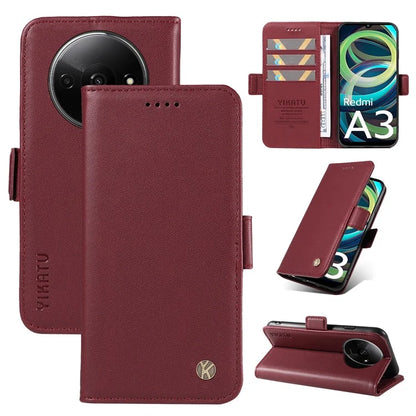 YIKATU YK-003 For Xiaomi Redmi A3 Case PU Leather Stand Protective Phone Cover