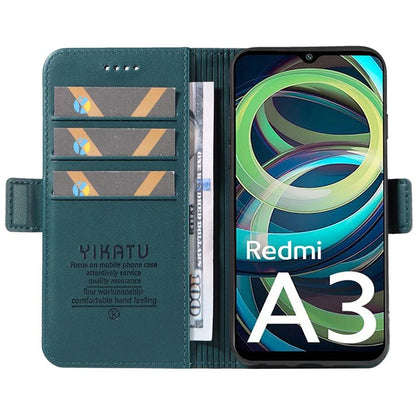 YIKATU YK-003 For Xiaomi Redmi A3 Case PU Leather Stand Protective Phone Cover