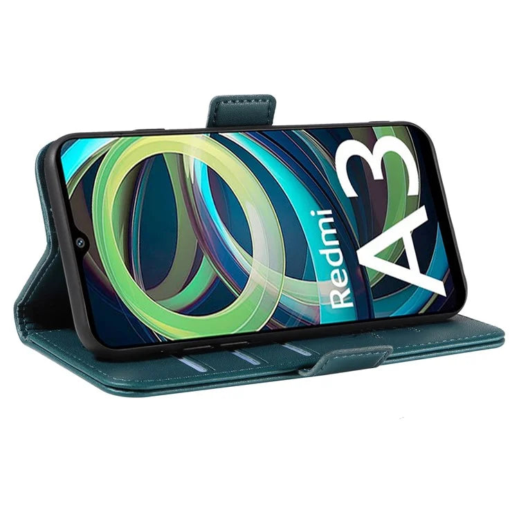 YIKATU YK-003 For Xiaomi Redmi A3 Case PU Leather Stand Protective Phone Cover