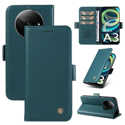 YIKATU YK-003 For Xiaomi Redmi A3 Case PU Leather Stand Protective Phone Cover