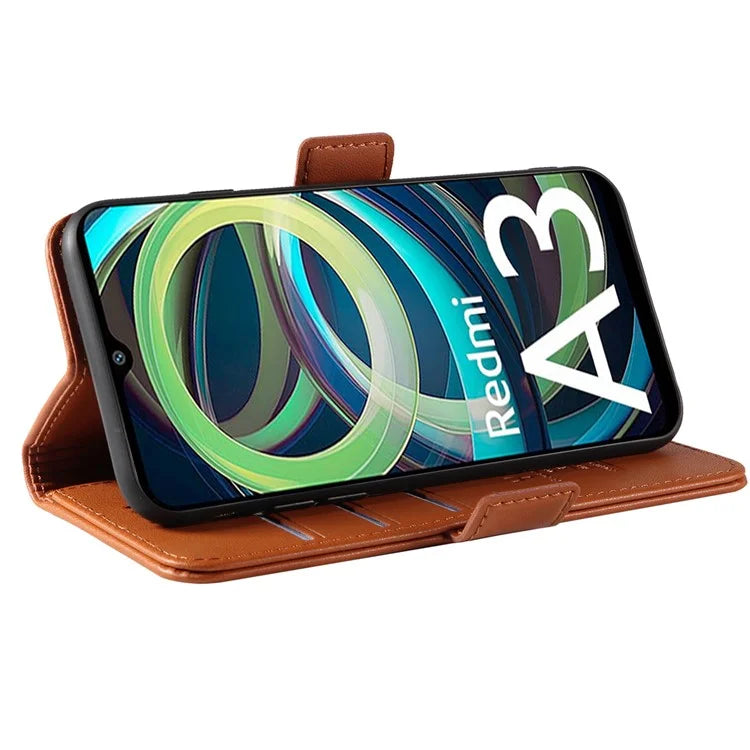 YIKATU YK-003 For Xiaomi Redmi A3 Case PU Leather Stand Protective Phone Cover