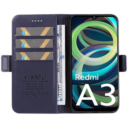 YIKATU YK-003 For Xiaomi Redmi A3 Case PU Leather Stand Protective Phone Cover