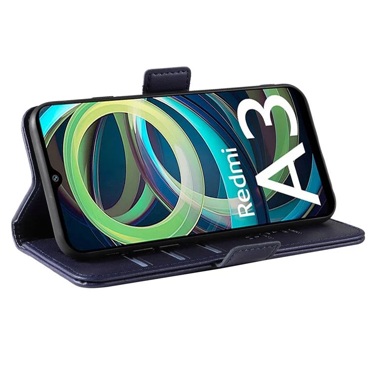 YIKATU YK-003 For Xiaomi Redmi A3 Case PU Leather Stand Protective Phone Cover
