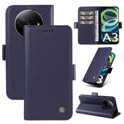 YIKATU YK-003 For Xiaomi Redmi A3 Case PU Leather Stand Protective Phone Cover