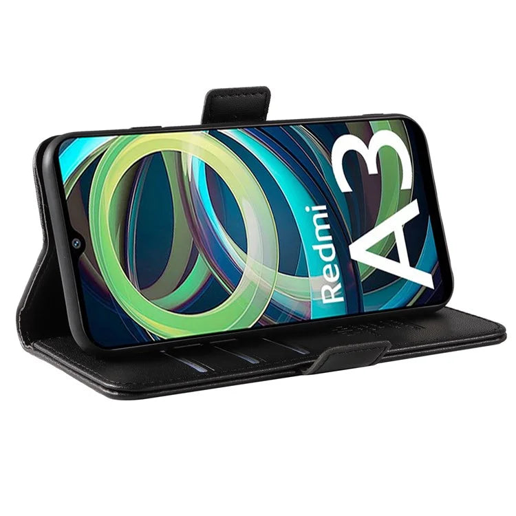 YIKATU YK-003 For Xiaomi Redmi A3 Case PU Leather Stand Protective Phone Cover