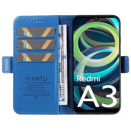 YIKATU YK-003 For Xiaomi Redmi A3 Case PU Leather Stand Protective Phone Cover
