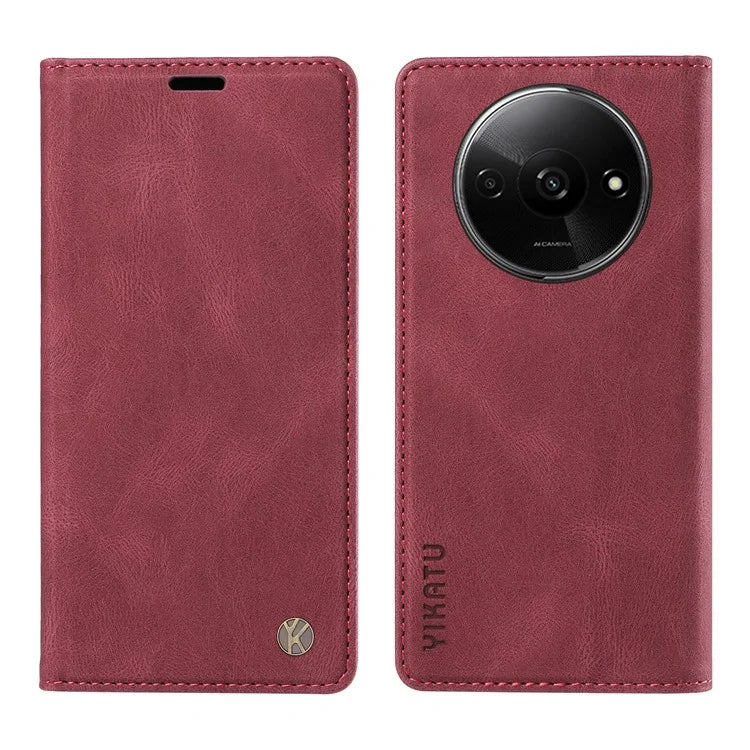 YIKATU YK-004 For Xiaomi Redmi A3 Case Flip Folio Wallet Leather Phone Cover