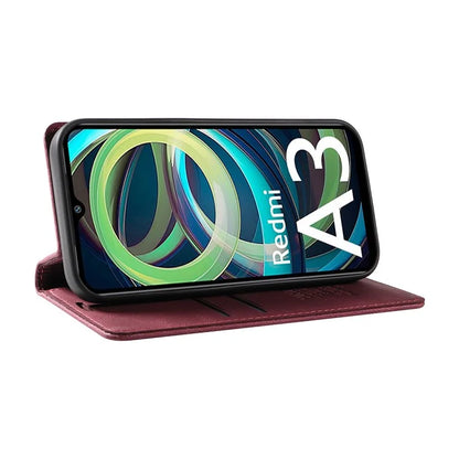 YIKATU YK-004 For Xiaomi Redmi A3 Case Flip Folio Wallet Leather Phone Cover