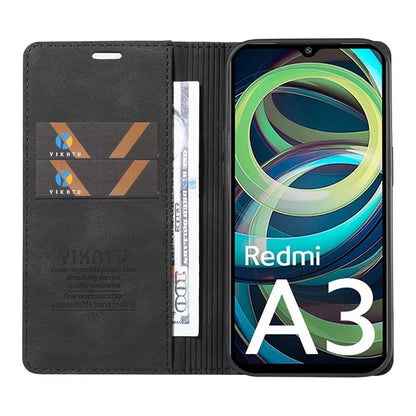 YIKATU YK-004 For Xiaomi Redmi A3 Case Flip Folio Wallet Leather Phone Cover
