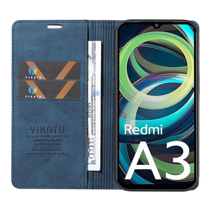 YIKATU YK-004 For Xiaomi Redmi A3 Case Flip Folio Wallet Leather Phone Cover