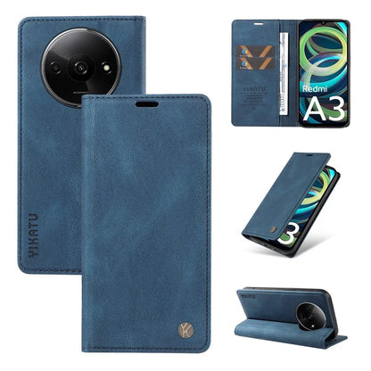 YIKATU YK-004 For Xiaomi Redmi A3 Case Flip Folio Wallet Leather Phone Cover