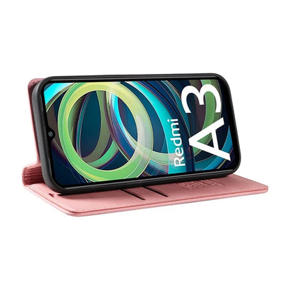 YIKATU YK-004 For Xiaomi Redmi A3 Case Flip Folio Wallet Leather Phone Cover