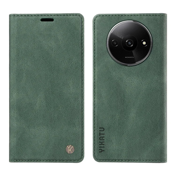 YIKATU YK-004 For Xiaomi Redmi A3 Case Flip Folio Wallet Leather Phone Cover