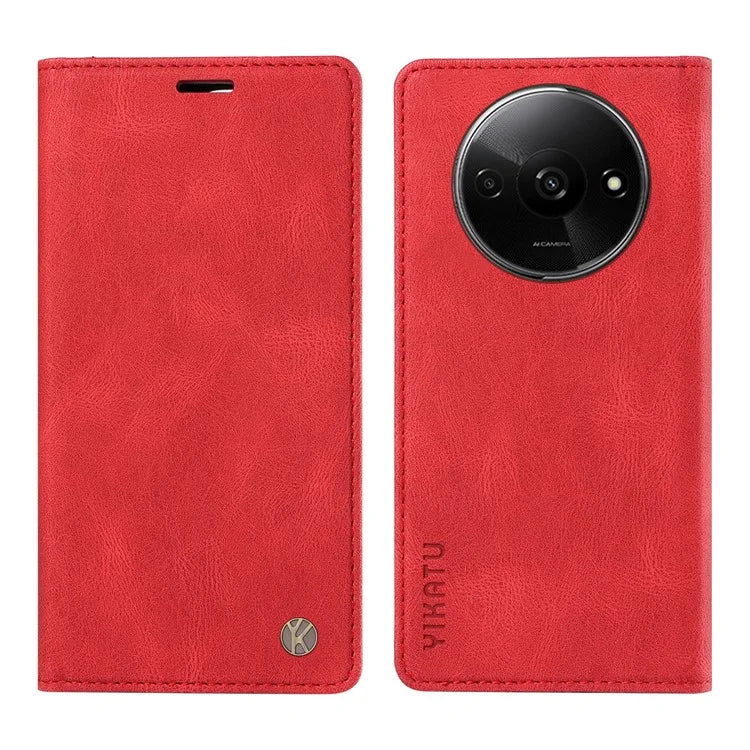 YIKATU YK-004 For Xiaomi Redmi A3 Case Flip Folio Wallet Leather Phone Cover