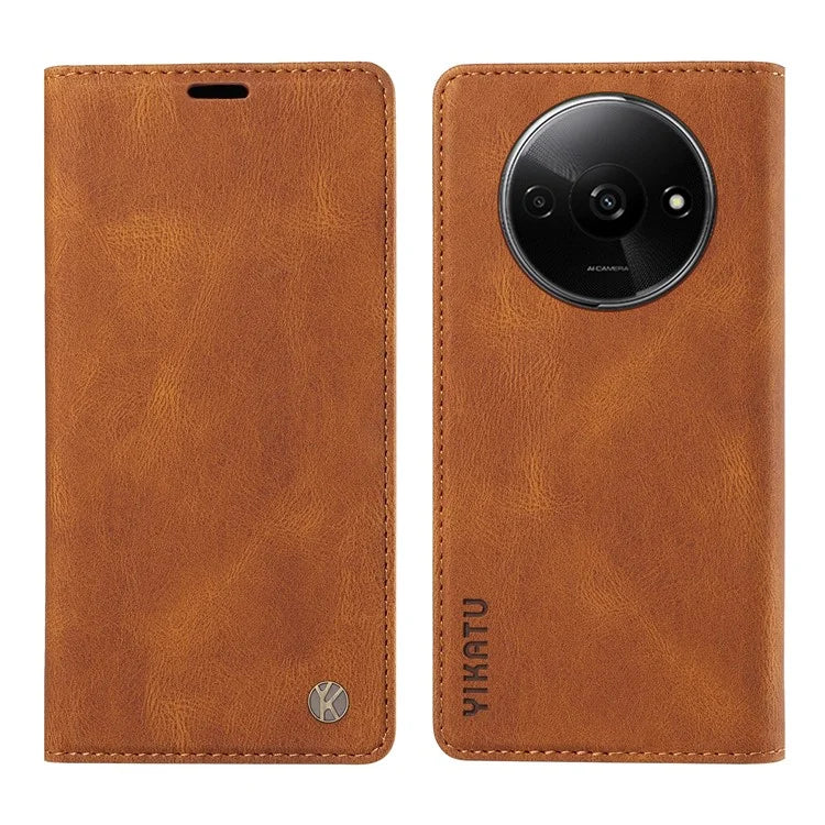 YIKATU YK-004 For Xiaomi Redmi A3 Case Flip Folio Wallet Leather Phone Cover