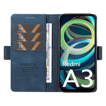 YIKATU YK-005 For Xiaomi Redmi A3 Case Wallet Style Skin-touch Leather Phone Cover