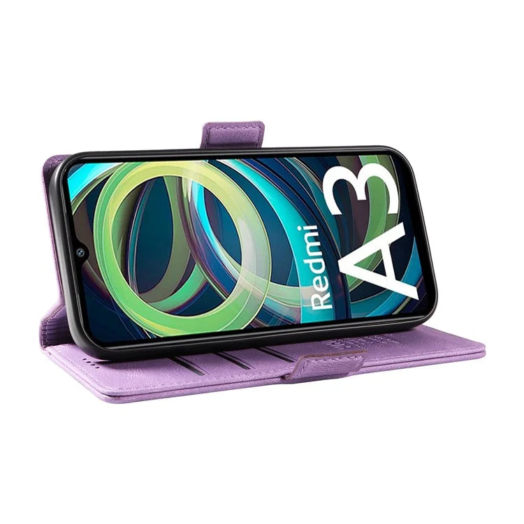 YIKATU YK-005 For Xiaomi Redmi A3 Case Wallet Style Skin-touch Leather Phone Cover