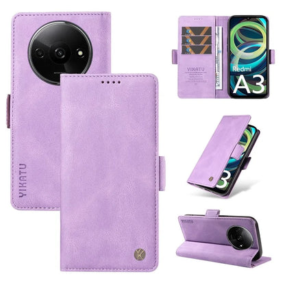 YIKATU YK-005 For Xiaomi Redmi A3 Case Wallet Style Skin-touch Leather Phone Cover
