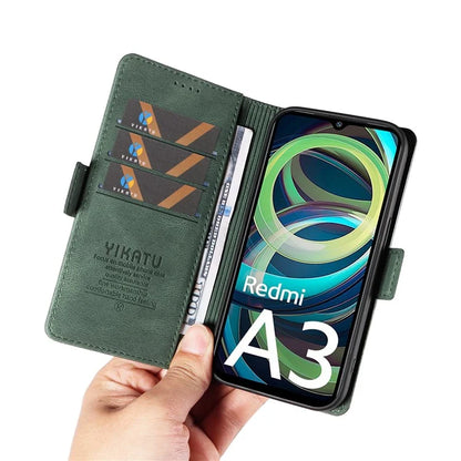 YIKATU YK-005 For Xiaomi Redmi A3 Case Wallet Style Skin-touch Leather Phone Cover