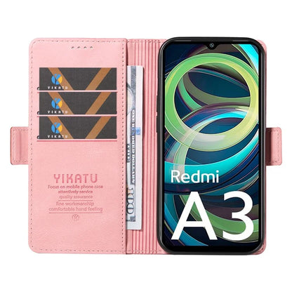 YIKATU YK-005 For Xiaomi Redmi A3 Case Wallet Style Skin-touch Leather Phone Cover