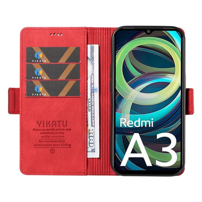 YIKATU YK-005 For Xiaomi Redmi A3 Case Wallet Style Skin-touch Leather Phone Cover