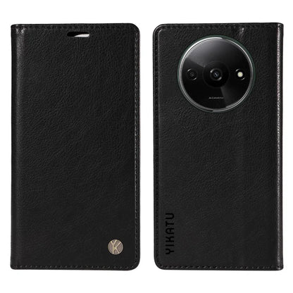 YIKATU YK-006 For Xiaomi Redmi A3 Case Folio PU Leather Magnetic Absorption Phone Cover