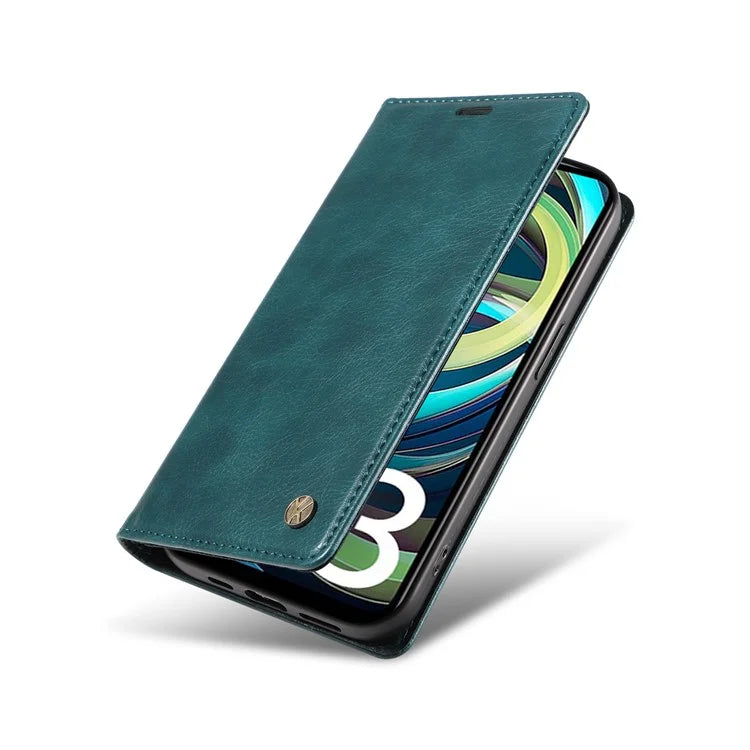 YIKATU YK-006 For Xiaomi Redmi A3 Case Folio PU Leather Magnetic Absorption Phone Cover