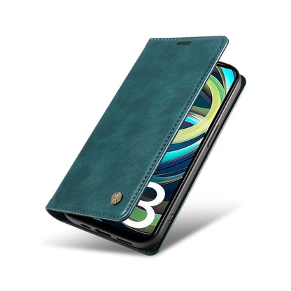 YIKATU YK-006 For Xiaomi Redmi A3 Case Folio PU Leather Magnetic Absorption Phone Cover