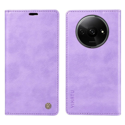 YIKATU YK-006 For Xiaomi Redmi A3 Case Folio PU Leather Magnetic Absorption Phone Cover