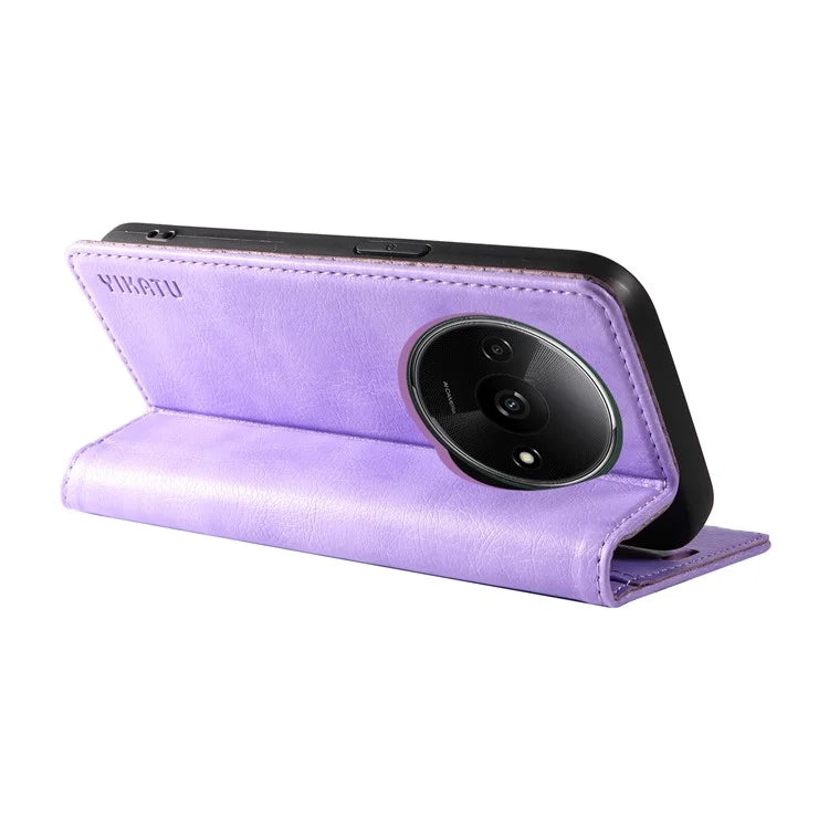 YIKATU YK-006 For Xiaomi Redmi A3 Case Folio PU Leather Magnetic Absorption Phone Cover