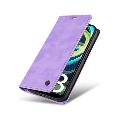 YIKATU YK-006 For Xiaomi Redmi A3 Case Folio PU Leather Magnetic Absorption Phone Cover