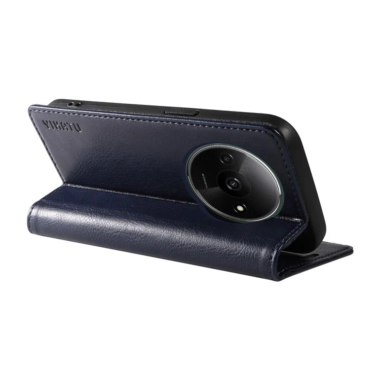 YIKATU YK-006 For Xiaomi Redmi A3 Case Folio PU Leather Magnetic Absorption Phone Cover