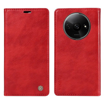 YIKATU YK-006 For Xiaomi Redmi A3 Case Folio PU Leather Magnetic Absorption Phone Cover