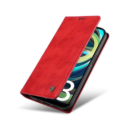 YIKATU YK-006 For Xiaomi Redmi A3 Case Folio PU Leather Magnetic Absorption Phone Cover