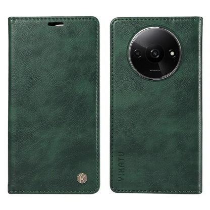 YIKATU YK-006 For Xiaomi Redmi A3 Case Folio PU Leather Magnetic Absorption Phone Cover