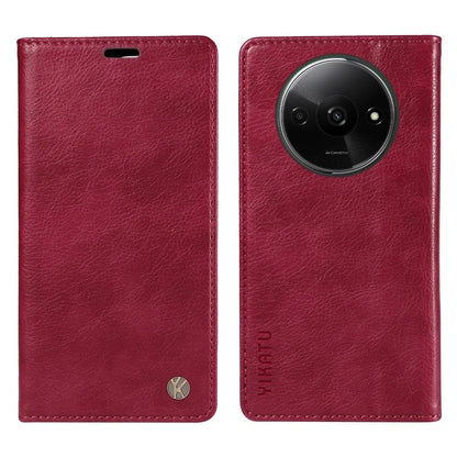 YIKATU YK-006 For Xiaomi Redmi A3 Case Folio PU Leather Magnetic Absorption Phone Cover