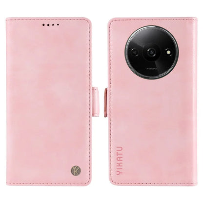 YIKATU YK-007 For Xiaomi Redmi A3 Wallet Case PU Leather+TPU Interior Protective Phone Cover
