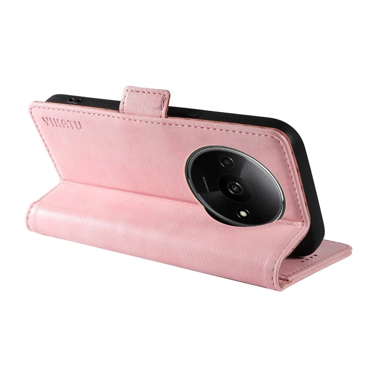 YIKATU YK-007 For Xiaomi Redmi A3 Wallet Case PU Leather+TPU Interior Protective Phone Cover
